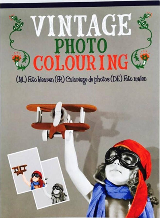 WH Kleurboek Vintage Junior Papier Grijs