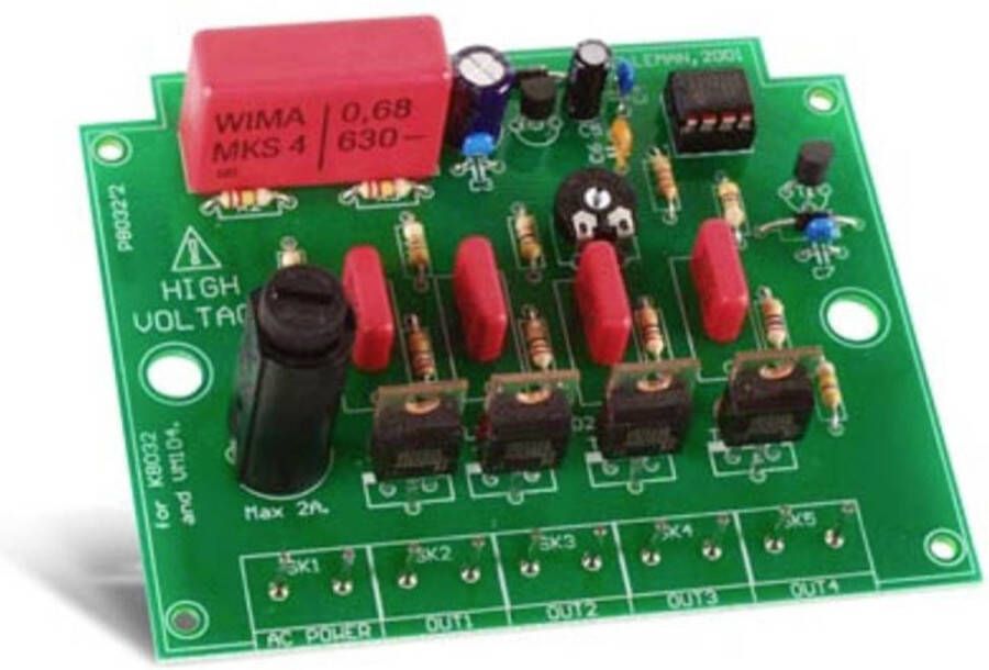 Whadda Exciting Electronics Whadda 4-Kanaals Looplicht Met Regelbare Snelheid Soldeerkit Velleman Kit