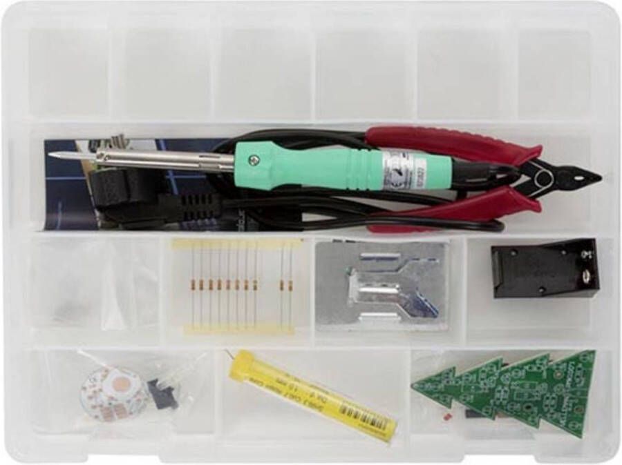 Whadda Exciting Electronics Whadda Educatieve Soldeerset Kerst Editie Educatief Speelgoed Experimenteerdoos Voor Beginners Soldeerkit Solderen Voor Beginners Incl. 2 Gadgets Soldeerbout Soldeertin Kniptang Opbergdoos Kerstcadeau Voor Kinderen