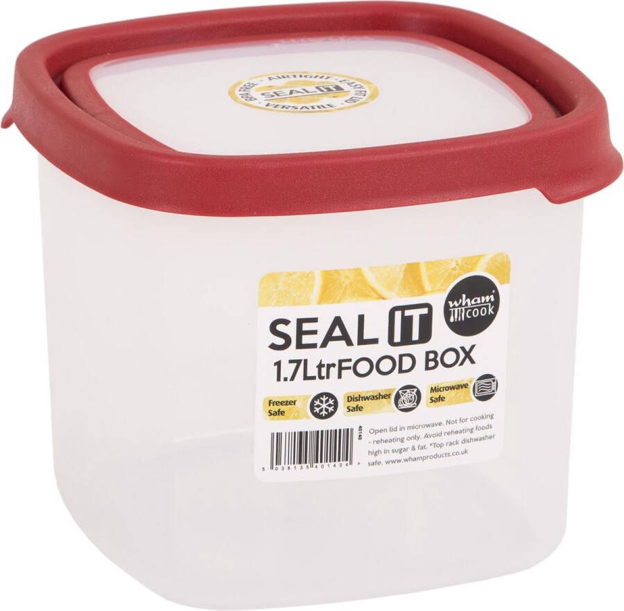 Vepa Bins Wham vershoudbak Seal It 1 7 liter 15 cm polypropyleen rood