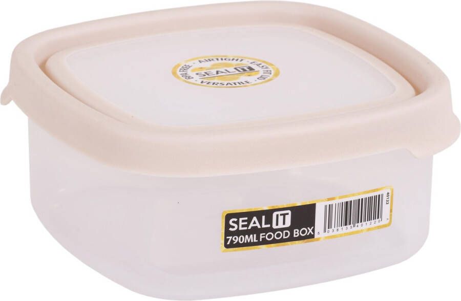 Wham Opbergbox Seal It 790 ml Set van 3 Stuks Polypropyleen Transparant