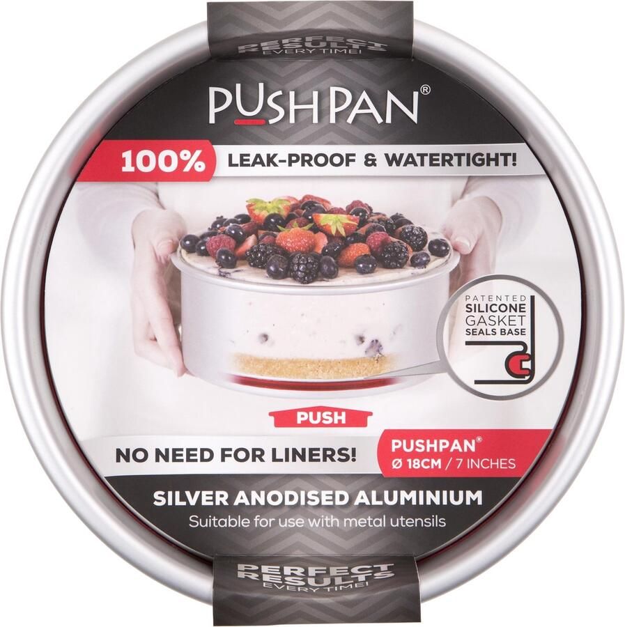 Wham PushPan Springvorm Aluminium Rond Ondiep 18 cm