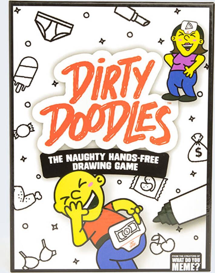 What Do You Meme ? Dirty Doodles Kaartspel Tekening Partyspel voor volwassenen het ondeugende hansfree tekenspel