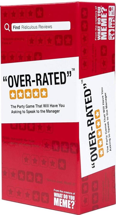 What Do You Meme ? Over-Rated Adult Party Game