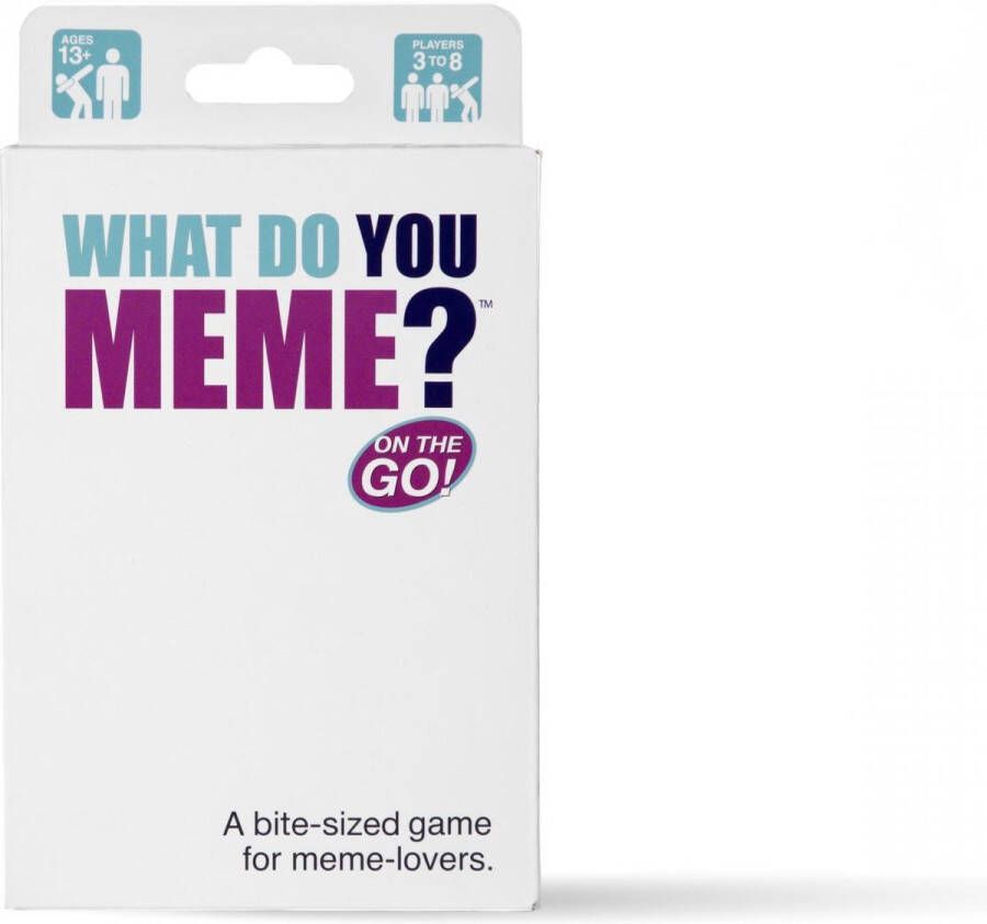 Megableu What Do You Meme? Volwassenen Party game Reis editie pocket editie Engelstalig kaartspel