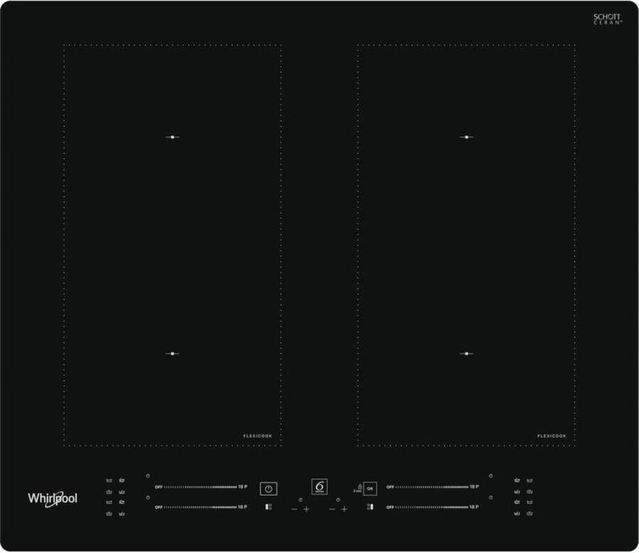 Whirlpool Inductiekookplaat Model WLS1360NE Inbouw 4 kookzones