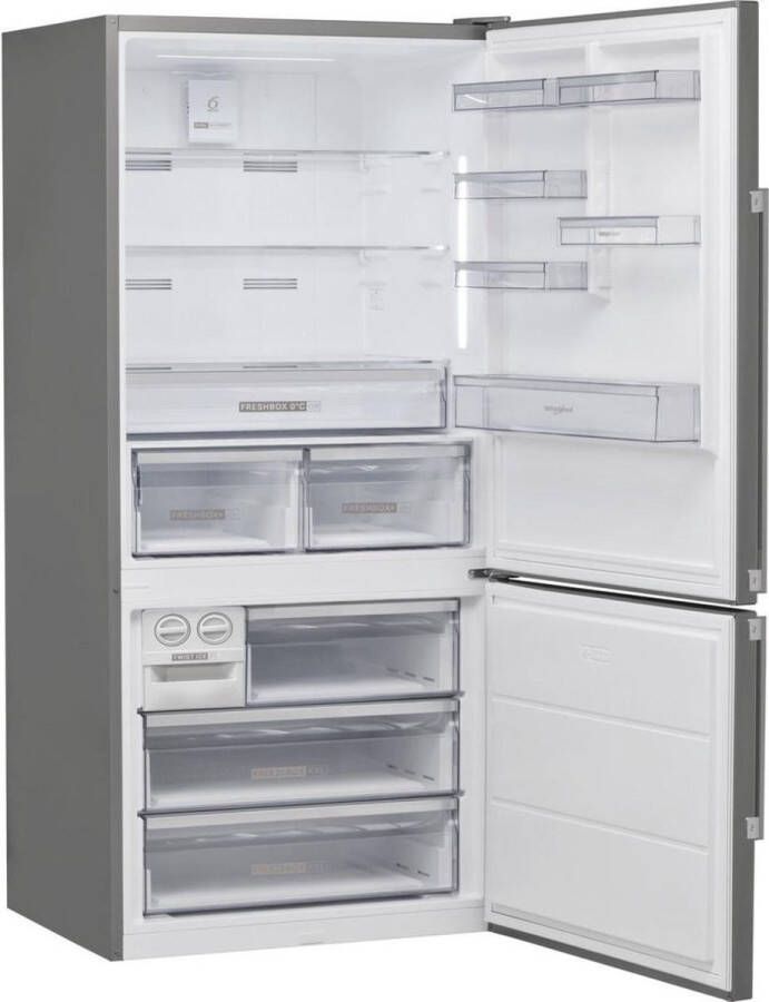 Whirlpool W84BE 72 X 2 koel-vriescombinatie Vrijstaand 588 l E Roestvrijstaal