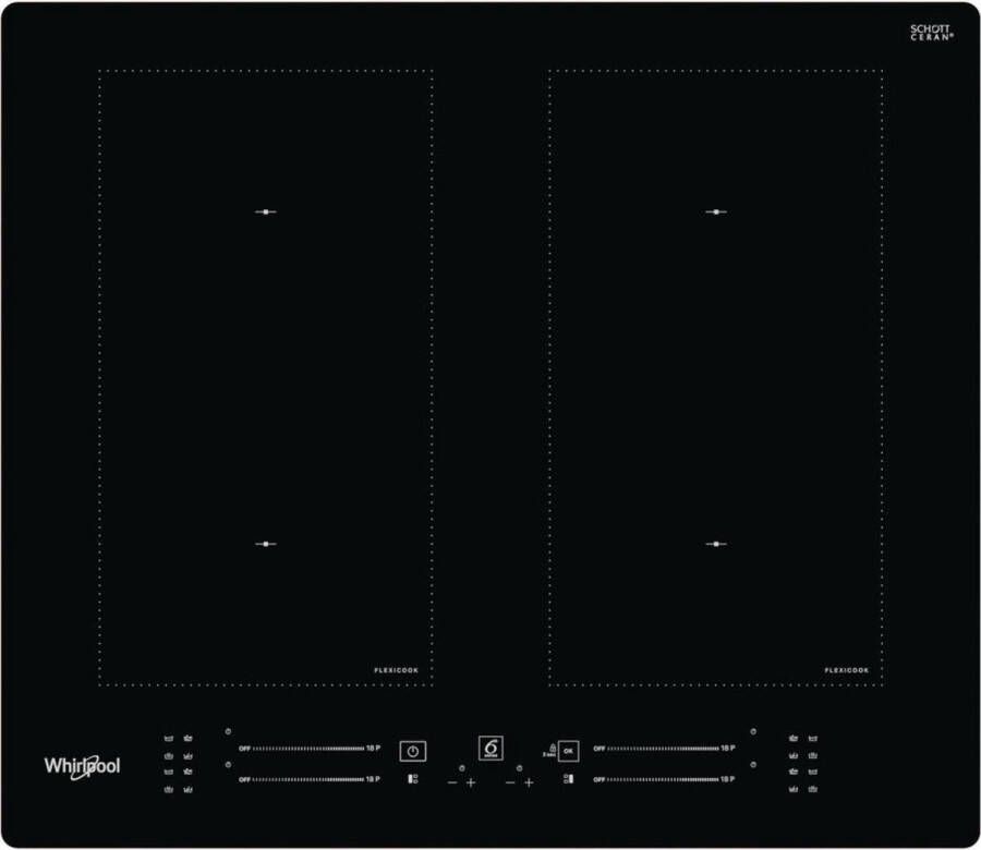 Whirlpool Inductiekookplaat Model WLS1360NE Inbouw 4 kookzones