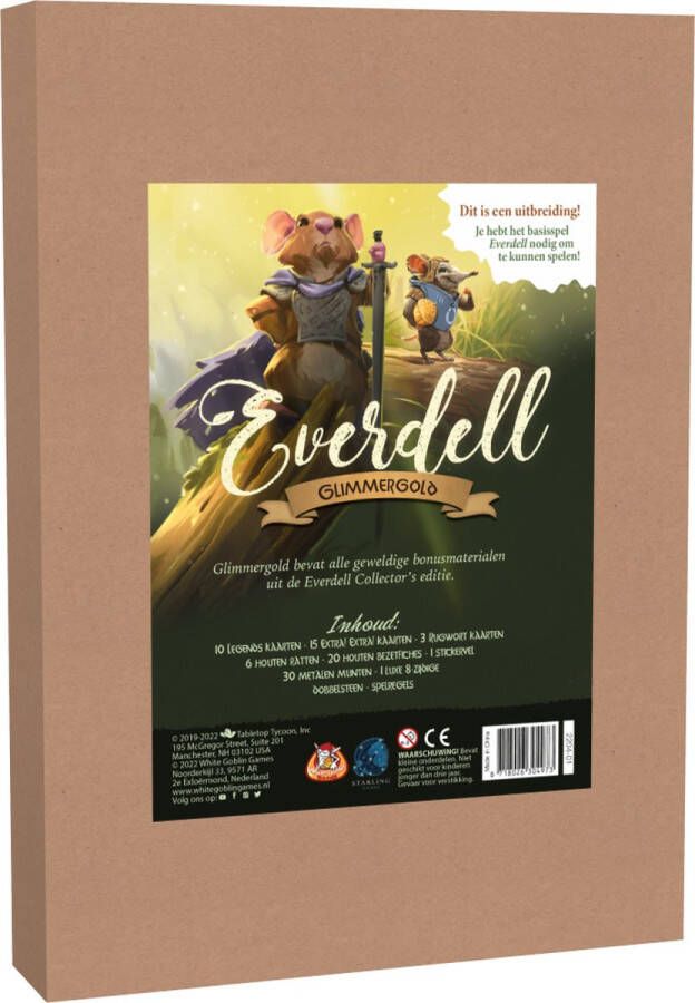 White Goblin Games Everdell: Glimmergold bordspel Uitbreidingset (alle bonusmaterialen uit de Collector s editie)