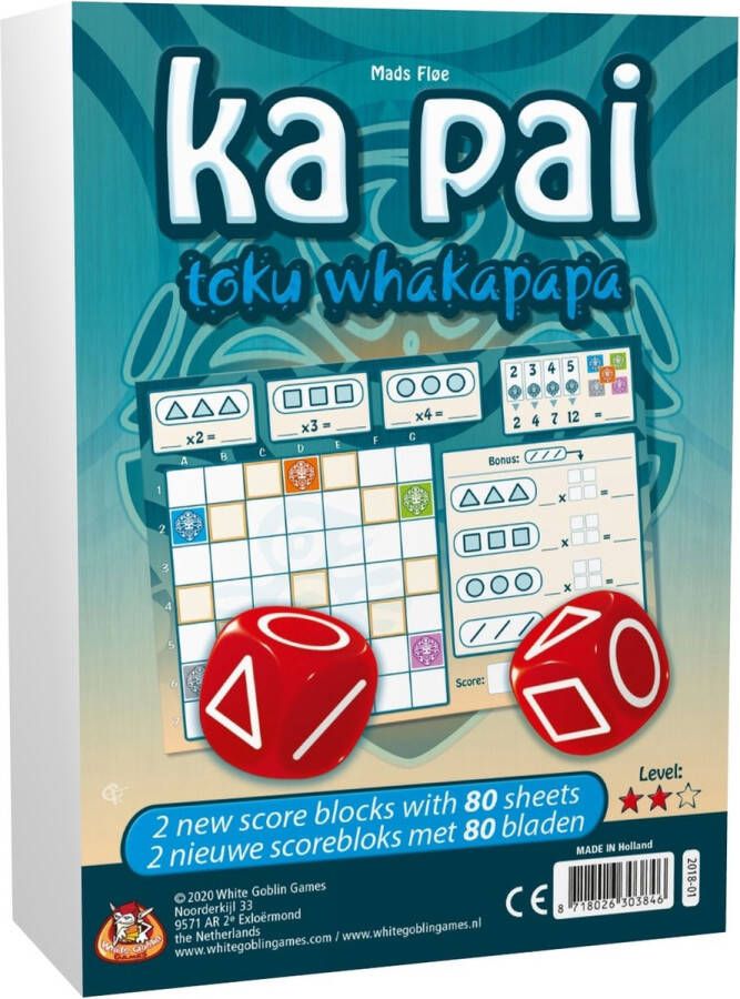 White Goblin Games Ka Pai: Toku Whakapapa (extra blocks level 2) uitbreiding