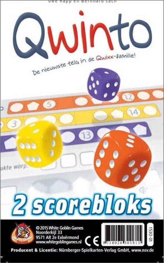 White Goblin Games Kaartspelvoordeelset Qwinto Het Kaartspel & Qwinto Bloks