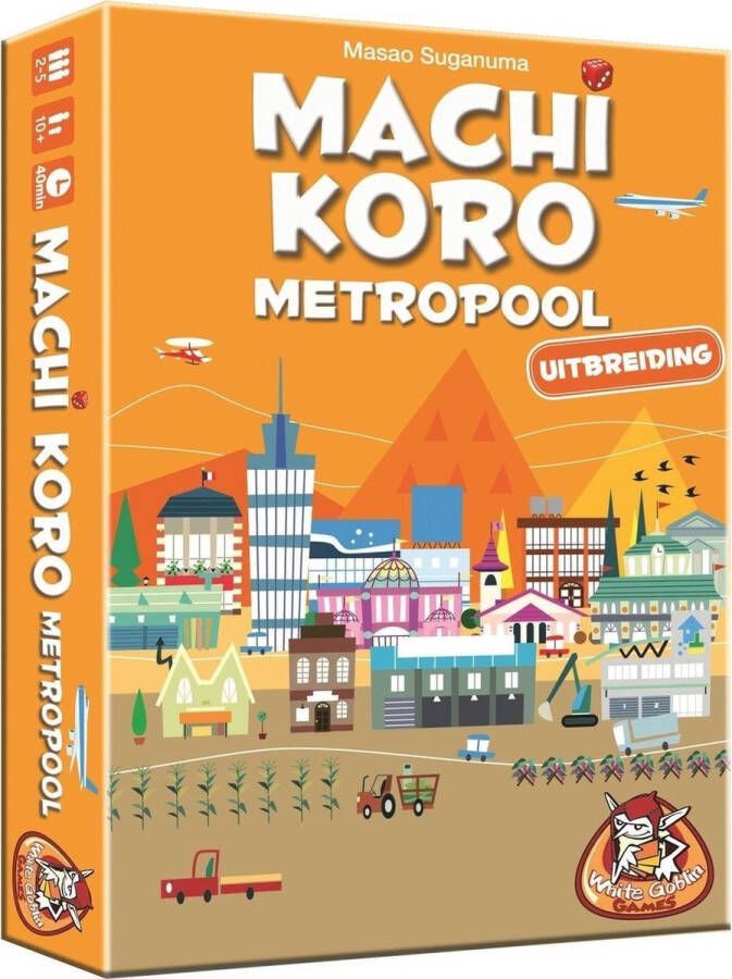 White Goblin Games Machi Koro Metropool uitbreiding dobbelspel