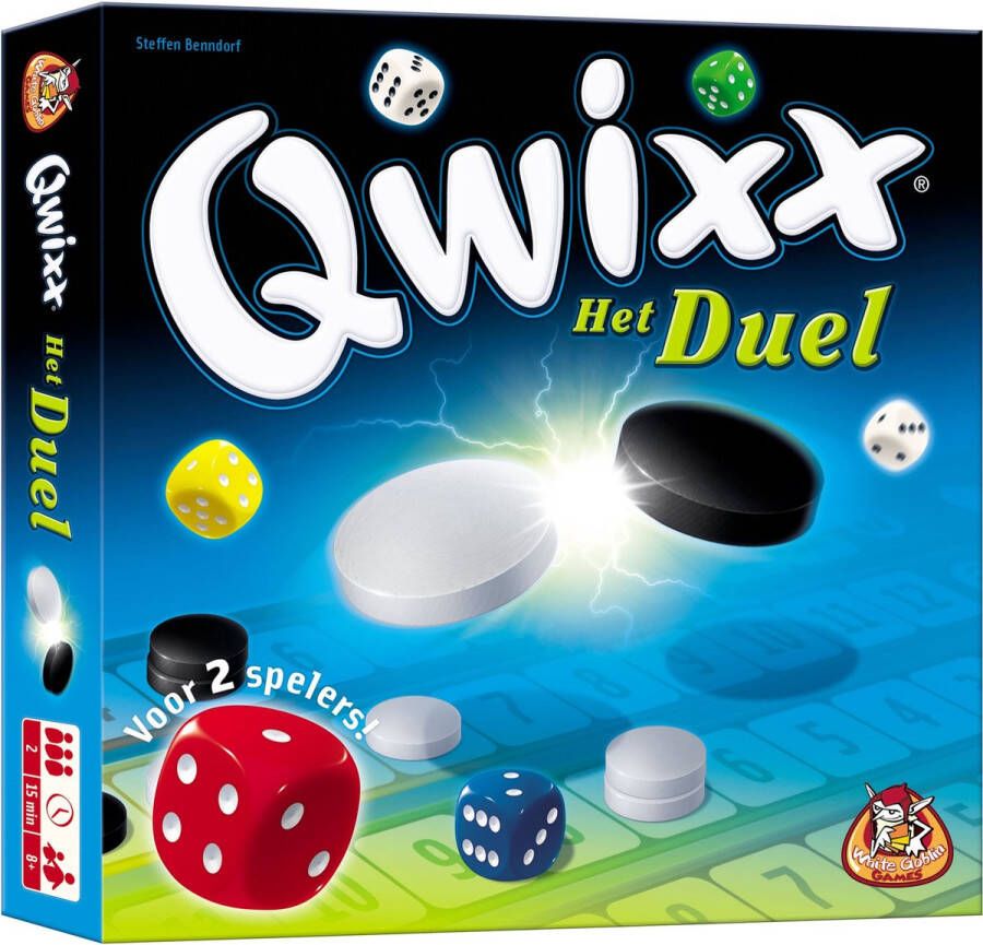 White Goblin Games Qwixx Het Duel dobbelspel basispel