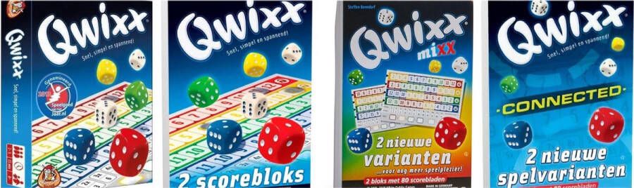 White Goblin Games Qwixx + Qwixx Scorebloks + Qwixx Mixx + Qwixx Connected