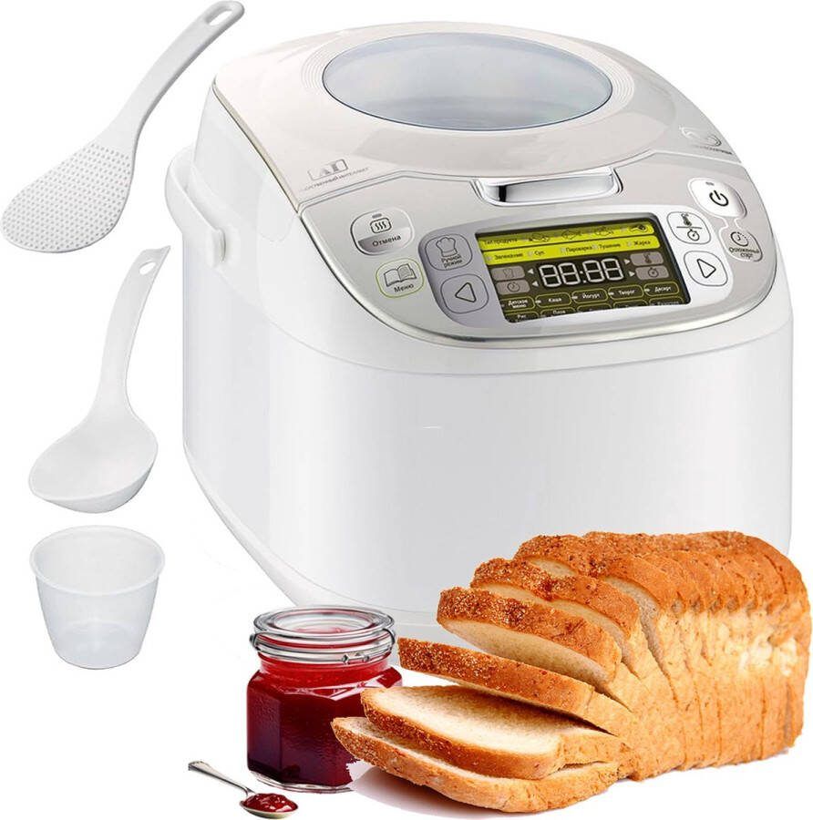 White-label Broodbakmachine Broodsnijmachine Broodbakmachines met Timer Wit
