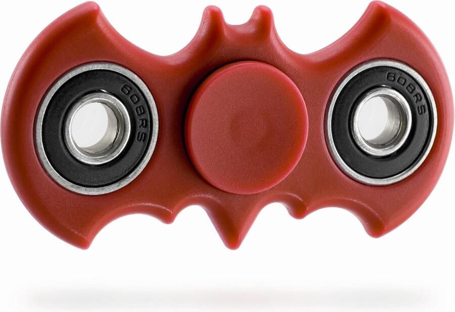 White Label Fidget Spinner Stressverminderend Limited Edtion Batman Rood