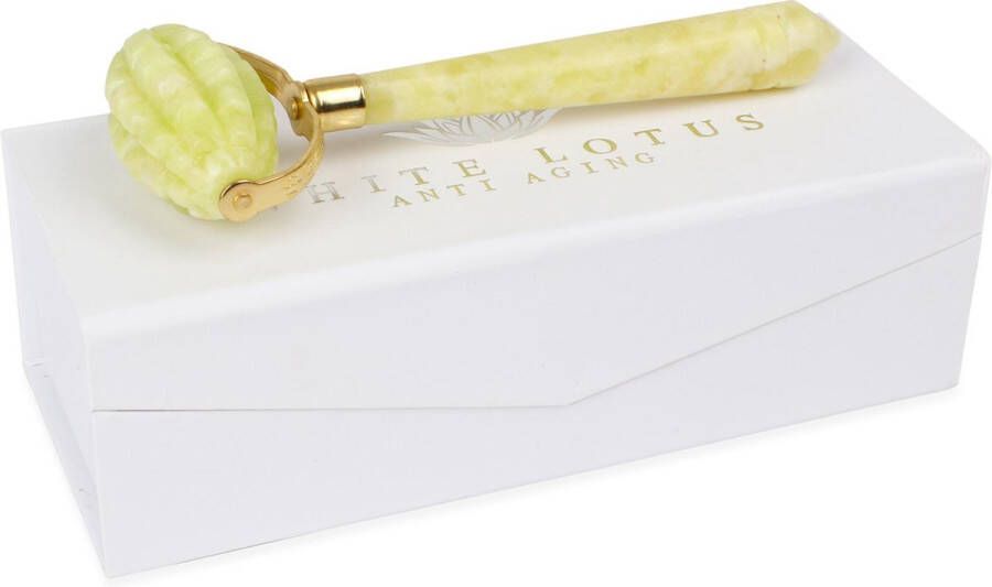 White Lotus Anti Aging Jade Roller Gezichtsmassage Roller 100% jade kristal