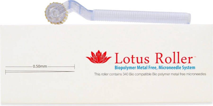 White Lotus Anti Aging White Lotus Polymeer Dermaroller – 0 5 mm Hypoallergeen nikkel- en metaalvrij dermaroller systeem