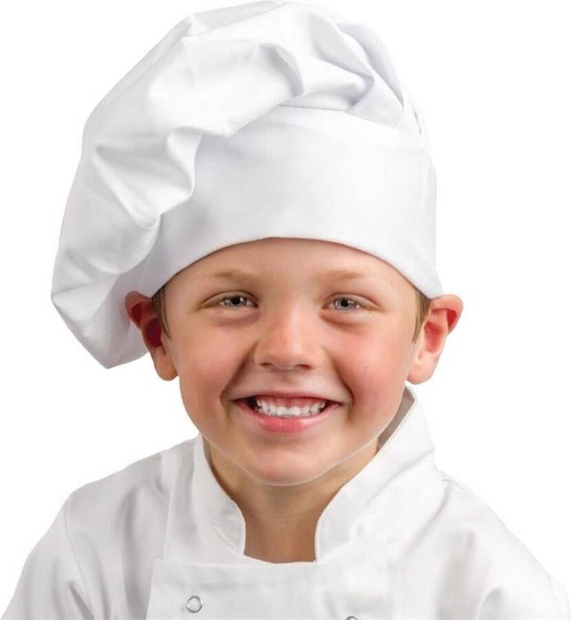 Whites Chefs Clothing Whites koksmuts voor kinderen wit