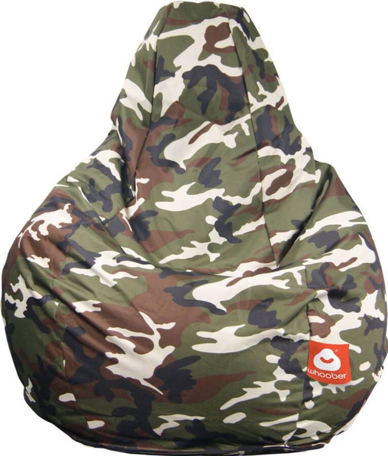 Whoober peervorm zitzak Barça outdoor camouflage Wasbaar Voor binnen en buiten Voor 12:00 uur besteld zelfde dag verzonden!