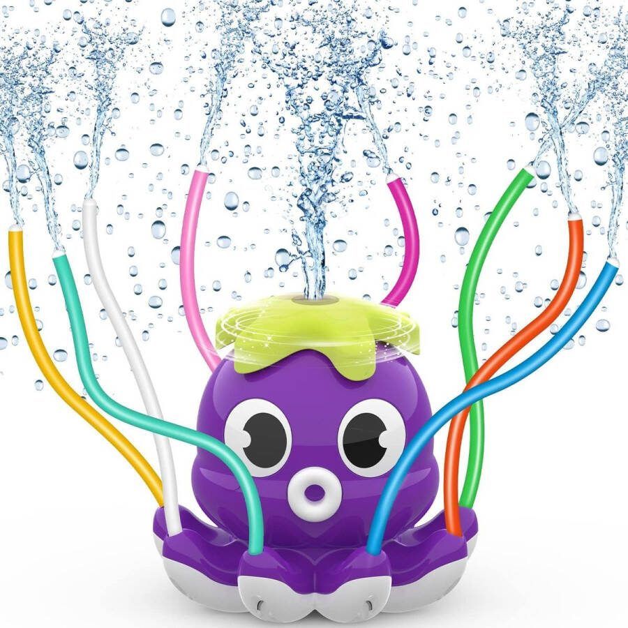 Whoopr Waterspeelgoed voor Kinderen Octopus Outdoor Speelgoed vanaf 3-8 Jaar Sprinkler en Tuinspeelgoed voor Jongens en Meisjes 16 x 16 x 15 5 cm Buitenspellen en Tuinactiviteiten