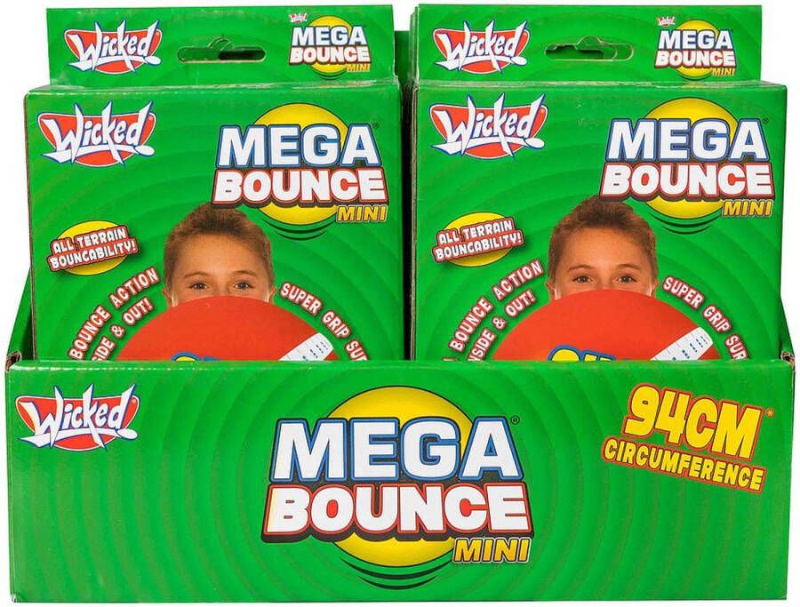 Wicked bal Mega Bounce Mini junior 94 cm rood 2-delig