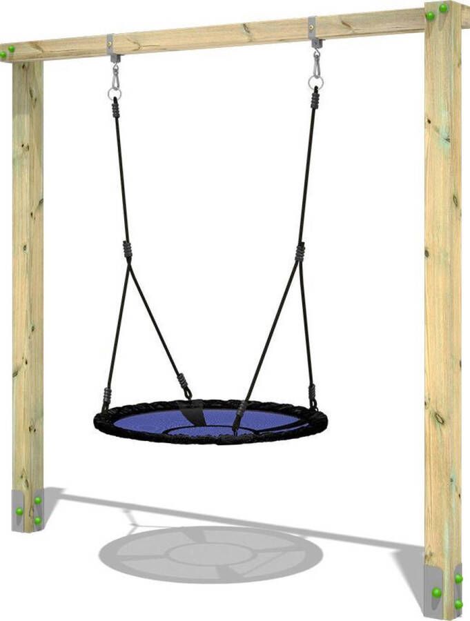 Wickey kinderschommel schommel Aero Sun nestschommel & frame van hout outdoor schommel enkele schommel houten schommel voor kinderen in de tuin