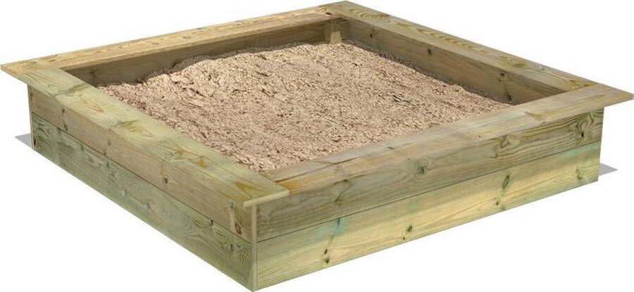 Wickey Zandbak King Kong 145 X 145 Met Deksel Tuinspeelgoed
