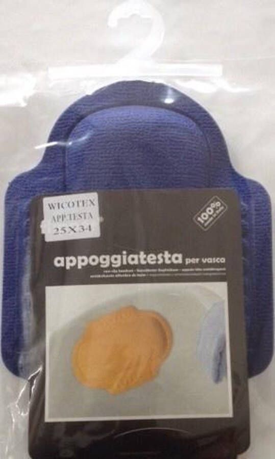 Wicotex Antislip hoofdsteun blauw