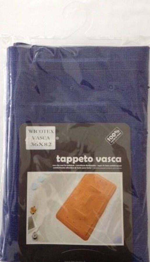 Coppens Wicotex antislip badmat 36 x 82 cm blauw