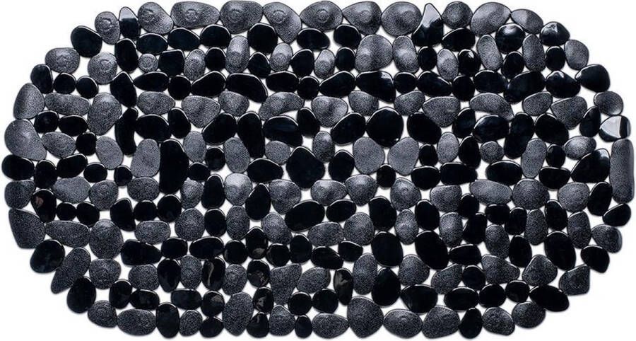 Wicotex Badmat antislip Stones 68x35cm zwart
