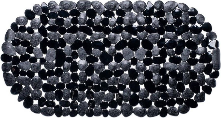 Wicotex Badmat antislip- zwart 68x35cm