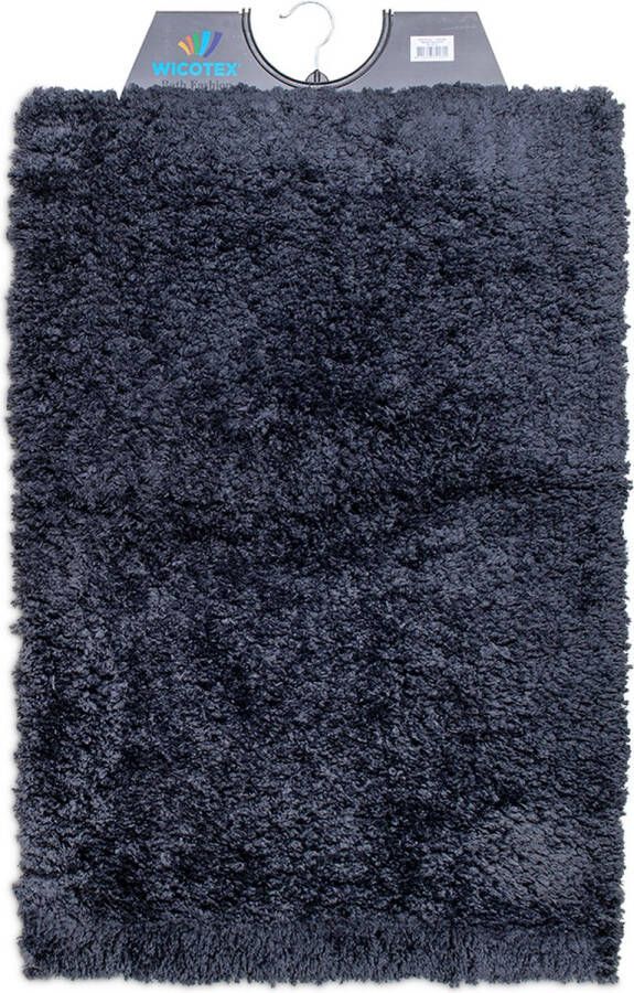 Wicotex Badmat Classic pure Antraciet Antislip onderkant Afmeting 60x90cm