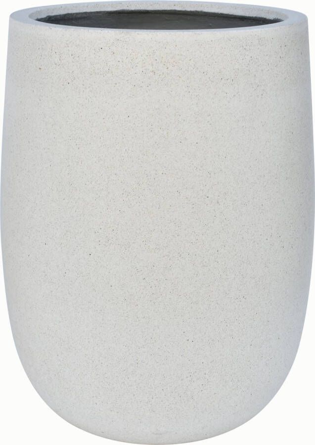 Wicotex Bloempot Porto Bloempotten Kleur Wit Afmeting 51x68cm Gemaakt van Steen Voor binnen en buiten gebruik