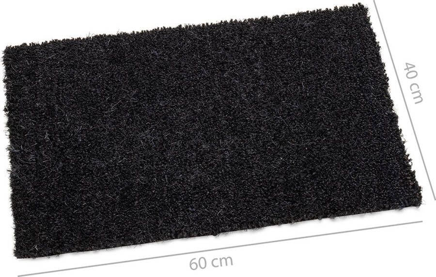 Wicotex -Deurmat-kokosmat-schoonloopmat zwart 40x60cm