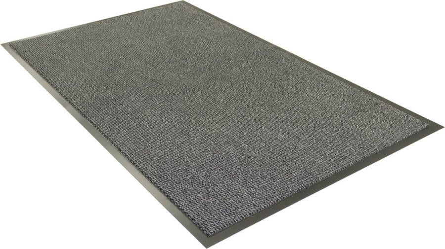 Wicotex Deurmat-schoonloopmat Faro 80x120cm zwart grijs