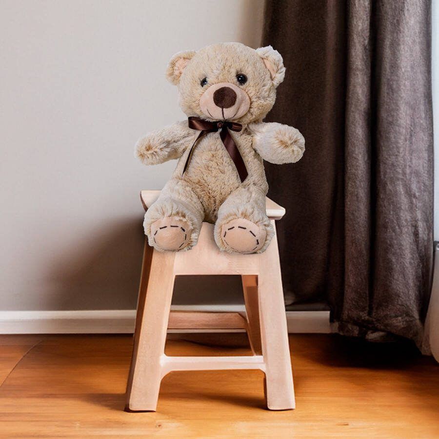 Wicotex -Teddybeer 30cm-Knuffelbeer- Knuffeldier-Speelgoed Beer kinderen-Beer Pluche Beer-Handgemaakt