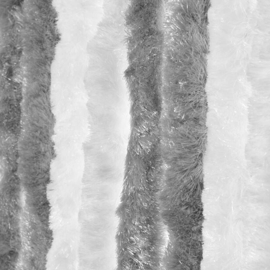 Wicotex Vliegengordijn-kattenstaart- 90x220cm grijs-wit duo in doos