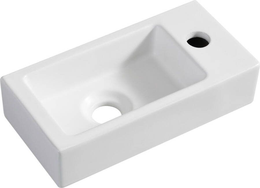 Wiesbaden Mini-Rhea rechts fontein 360x180x90 mat-wit