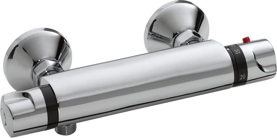 Wiesbaden Universal Thermostatische Douchekraan 15 cm hartafstand Chroom
