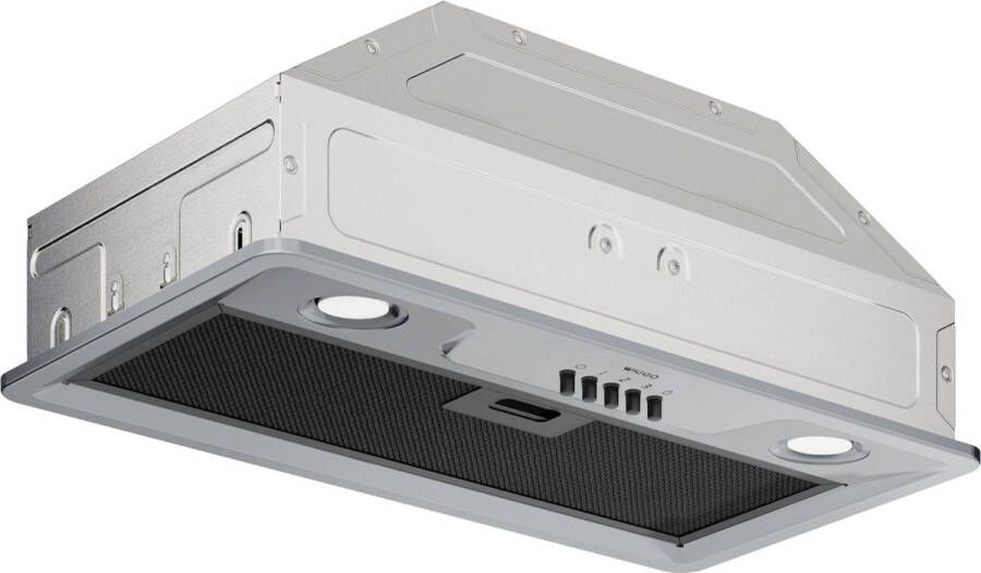 Wiggo WE-D631B(G) Inbouw Afzuigkap 60cm 300m³ h 3 standen Energieklasse D Grijs Koolstoffilters meegeleverd
