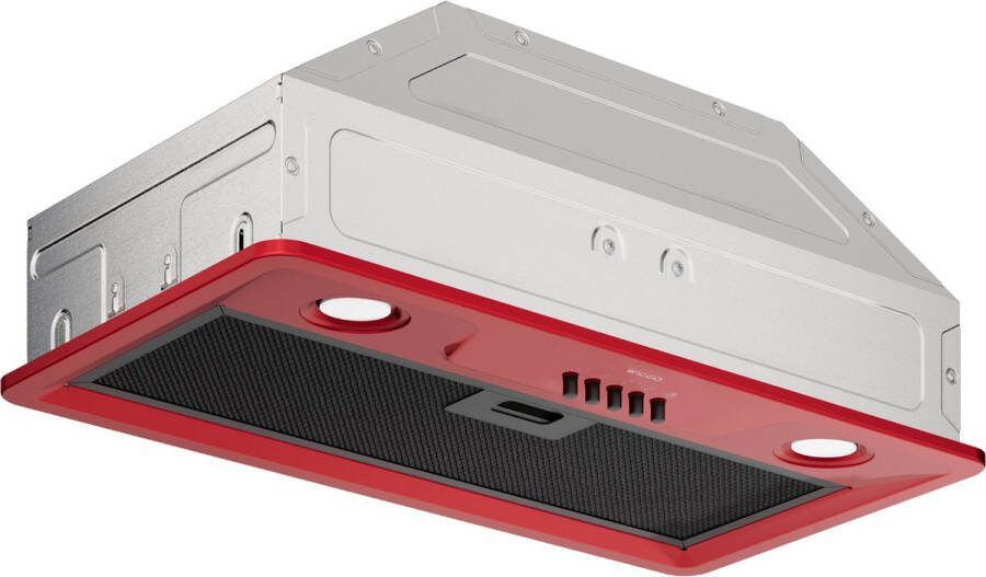 Wiggo We-e573r(rb) Inbouw Afzuigkap 60 Cm Rood