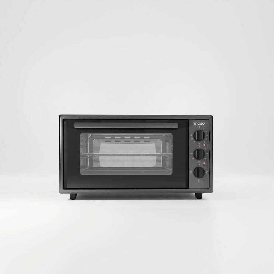 Wiggo WMO-E453(B) Vrijstaande Mini Oven 45 liter 2000 Watt Timer Zwart