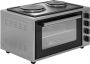 Wiggo Wmo-e4562h(g) Vrijstaande Oven Met Kookplaat 2000w 45 Liter Rvs - Thumbnail 1