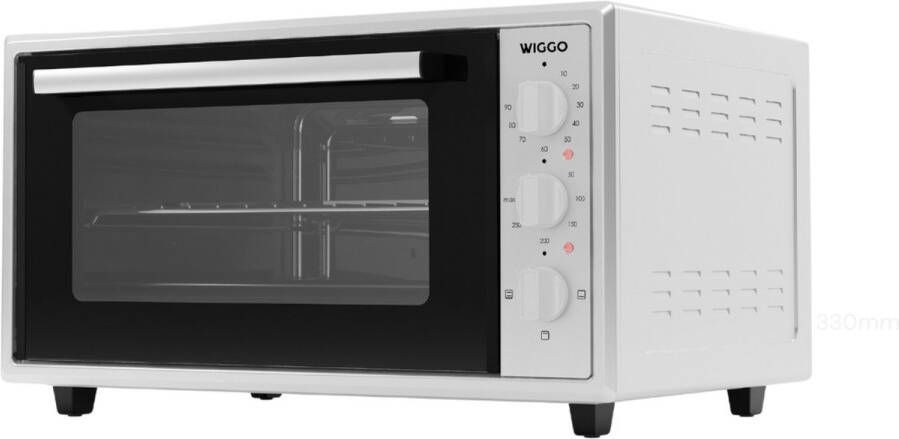 Wiggo WMO-E456(W) Vrijstaande Mini Oven Electrisch 60 CM 45 liter 2000 W 5 Jaar Garantie Wit