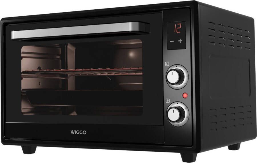 Wiggo WMO-E657(B) Vrijstaande Mini Oven Electrisch 60 CM 65 liter 2000 W 5 Jaar Garantie Zwart