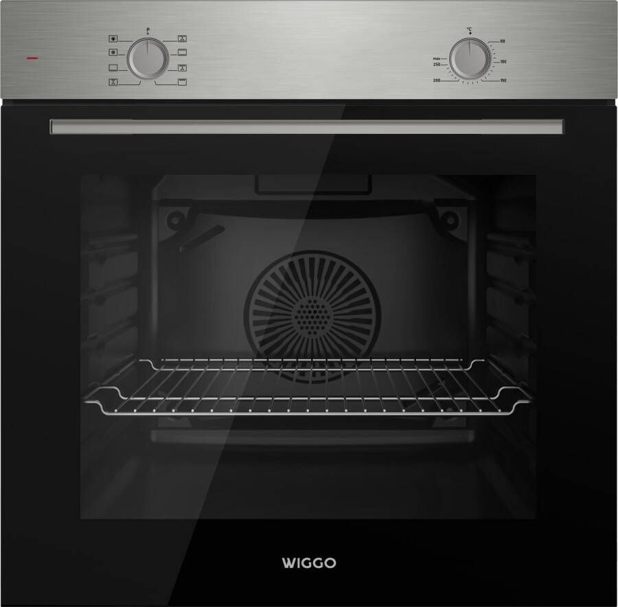 Wiggo WO-B608(X) Inbouw heteluchtoven 68 L Rvs