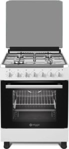 Wiggo WO-E605R(WX) Serie 5 60 cm Gasfornuis Wit Rvs