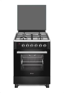 Wiggo WO-E639R(BX) Serie 9 60 cm Gasfornuis Wok Zwart Rvs