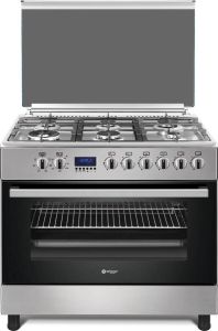 Wiggo WO-E969R(XX) Serie 9 90 cm Gasfornuis 6 kookzones Rvs